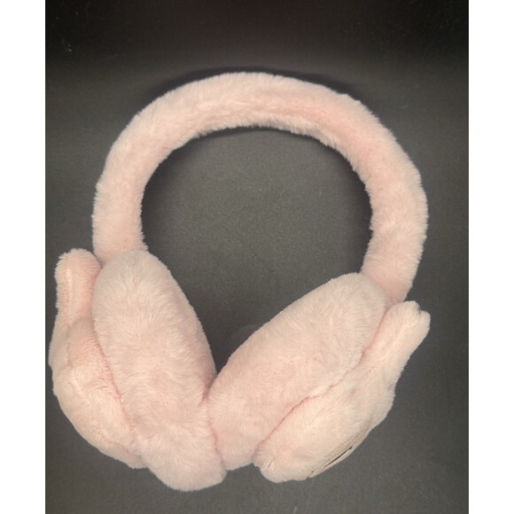 Pink Faux Fur Fluffy Plush Labubu Kids Earmuffs - Picture 5 of 5
